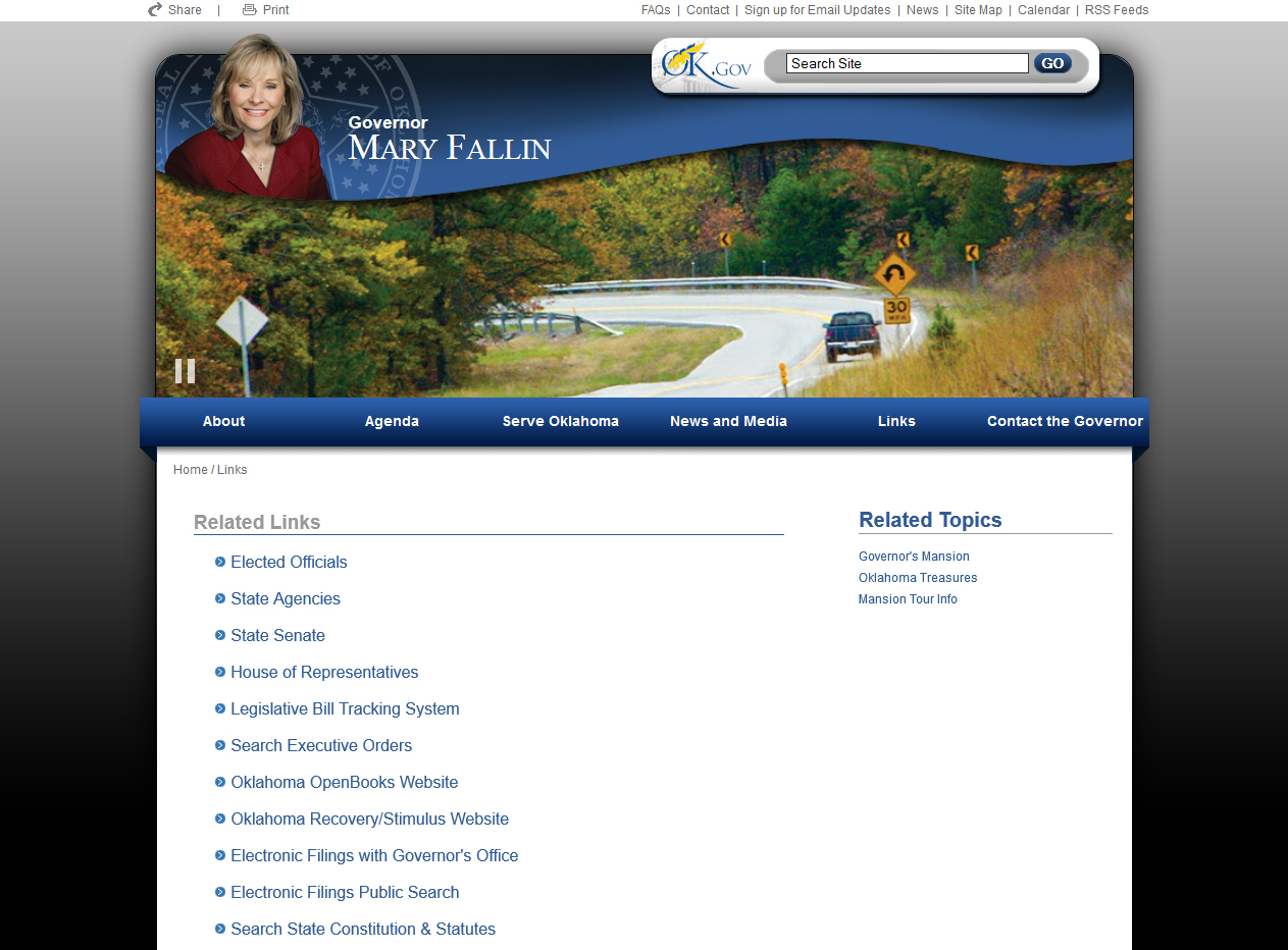Governor's Website